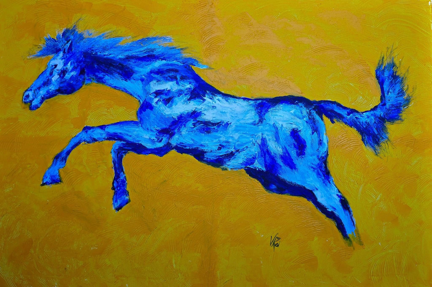 Blue horse